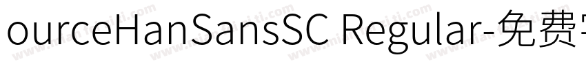 ourceHanSansSC Regular字体转换